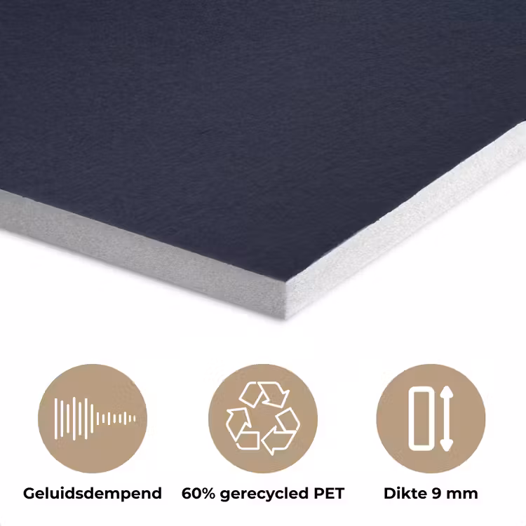 Bladeren - Bloem - Glazen - Donkerblauw PET vilt klein -closeup_NL