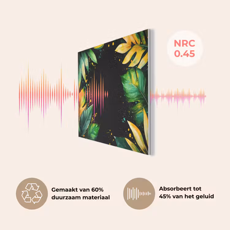Bladeren - Groen - Geel - Verf - Jungle PET vilt klein -USP_NL