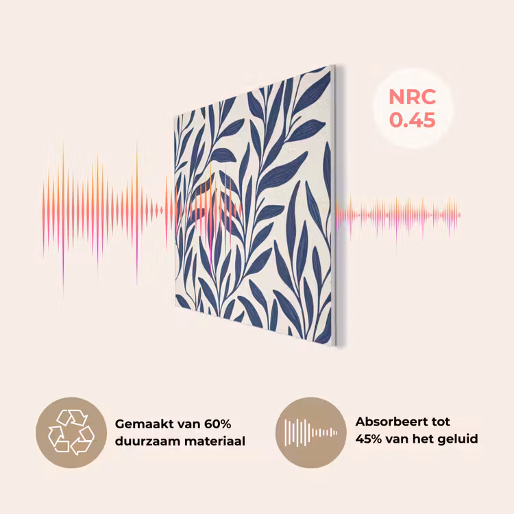 Bladeren - Klimop - Donkerblauw PET vilt klein -USP_NL