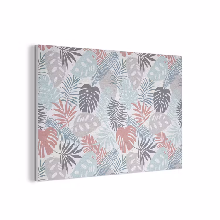 Bladeren - Jungle - Pastel - Tropisch PET vilt middel -3d