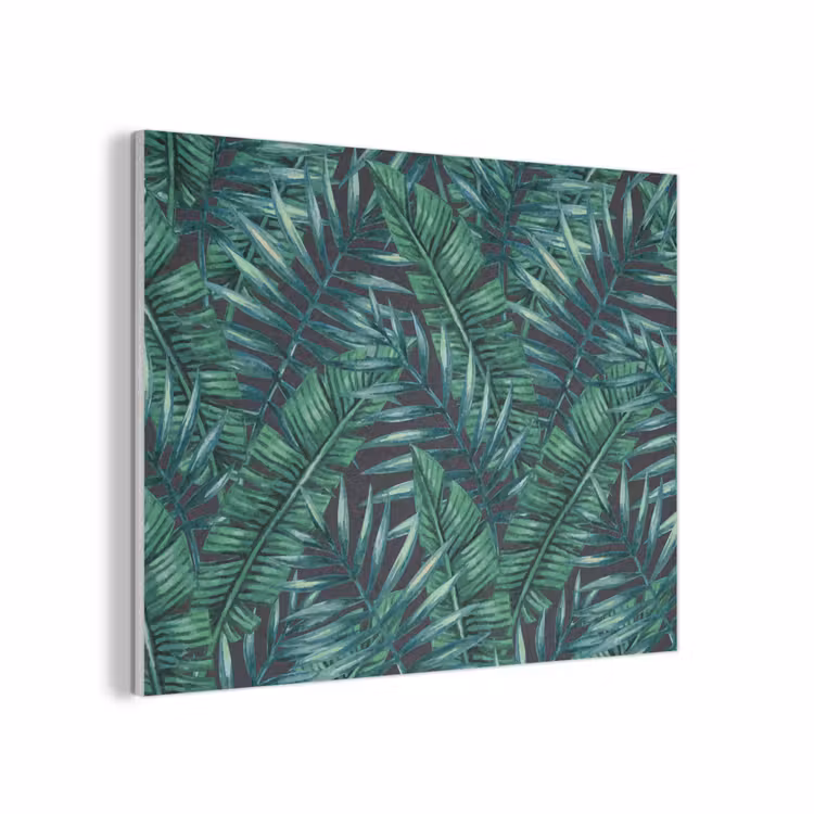 Bladeren - Inductie beschermer - Jungle - Tropical PET vilt klein -3d