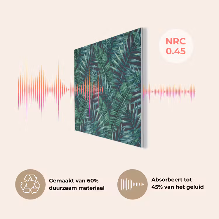 Bladeren - Inductie beschermer - Jungle - Tropical PET vilt klein -USP_NL