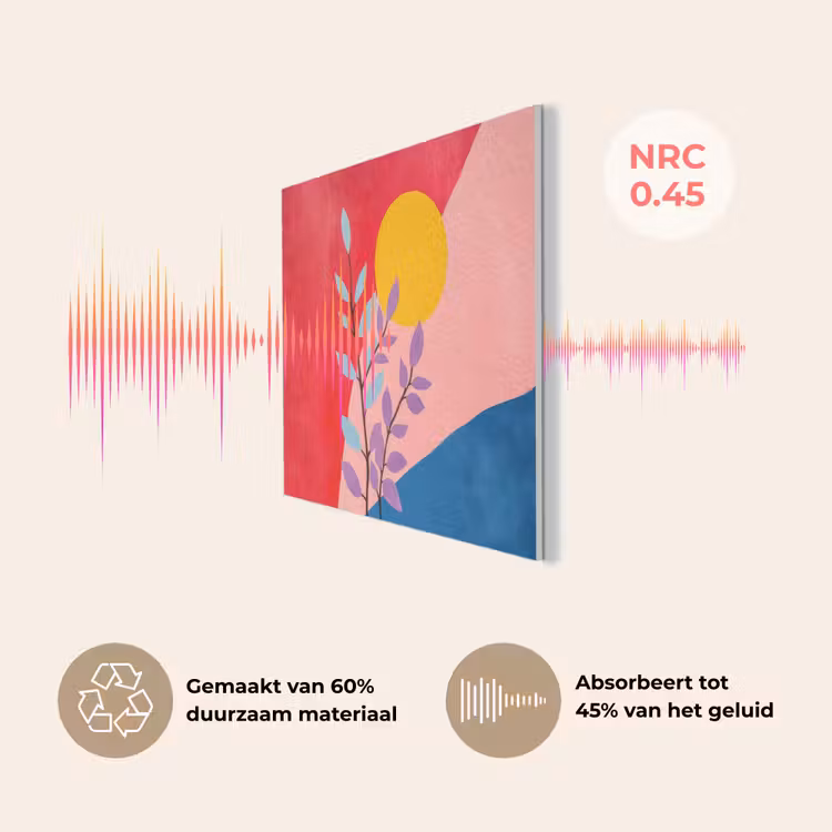 Bladeren - Zon - Abstracte vormen PET vilt klein -USP_NL