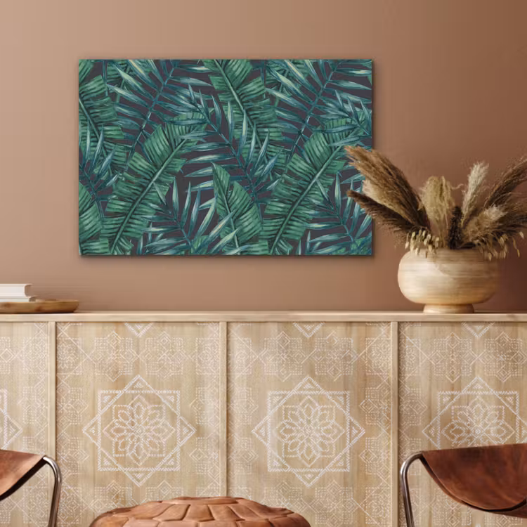 Bladeren - Tropical - Jungle PET vilt middel -sfeer4