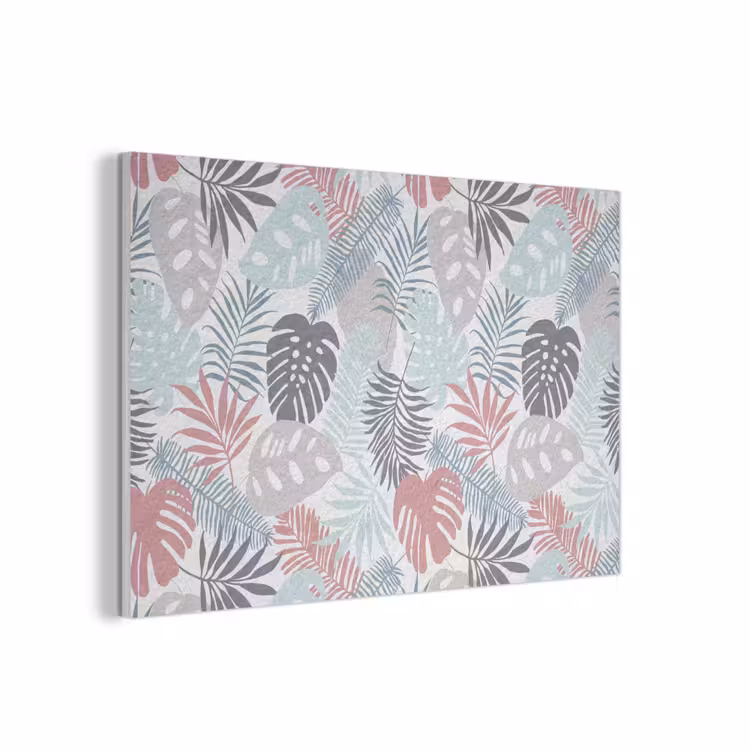 Bladeren - Tropical - Pastel - Jungle PET vilt middel -3d