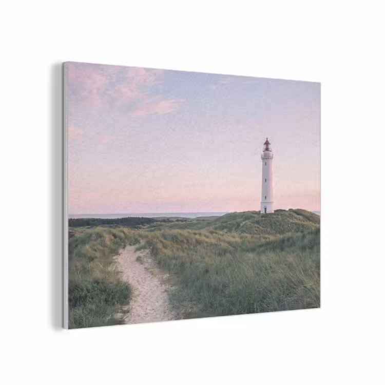 Vuurtoren - Duinlandschap - Zee PET vilt klein -3d