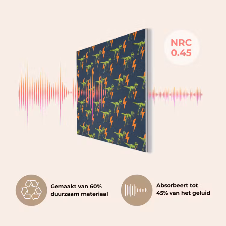 Bliksemschichten - Oranje - Dinosaurussen PET vilt klein -USP_NL