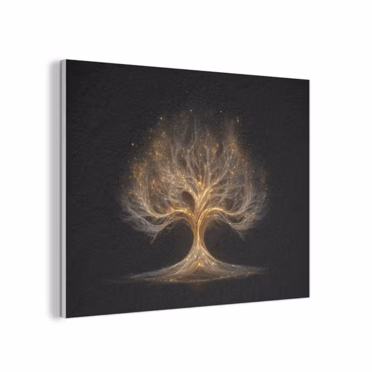 Lichtjes - Boom - Abstract - Zwart PET vilt klein -3d