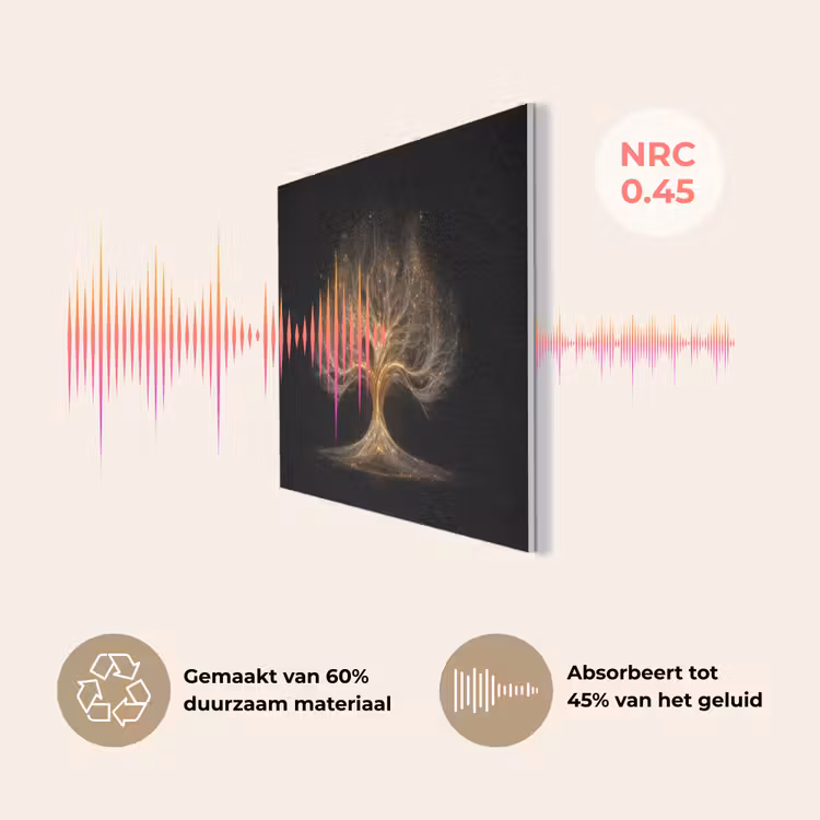 Lichtjes - Boom - Abstract - Zwart PET vilt klein -USP_NL
