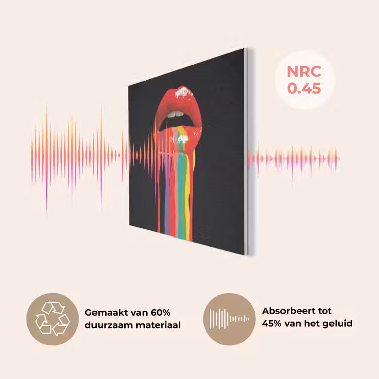 Lippen - Kleuren - Zwart PET vilt klein -USP_NL
