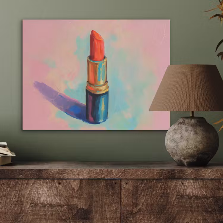 Lippenstift - Rood - Penseelstreken PET vilt klein -sfeer2