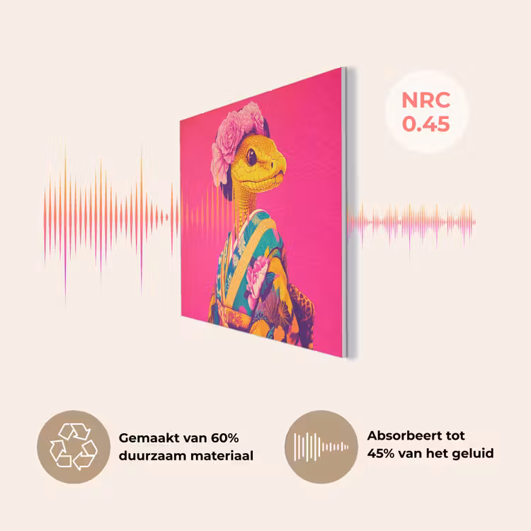 Hagedis - Bloemen - Roze - Kimono PET vilt klein -USP_NL