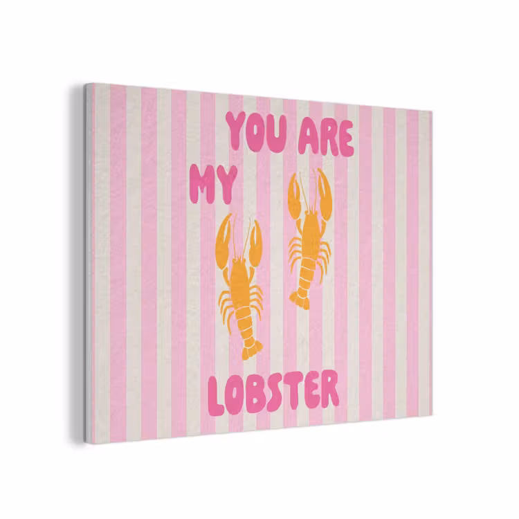 Lobster - Love - Valentijn PET vilt klein -3d