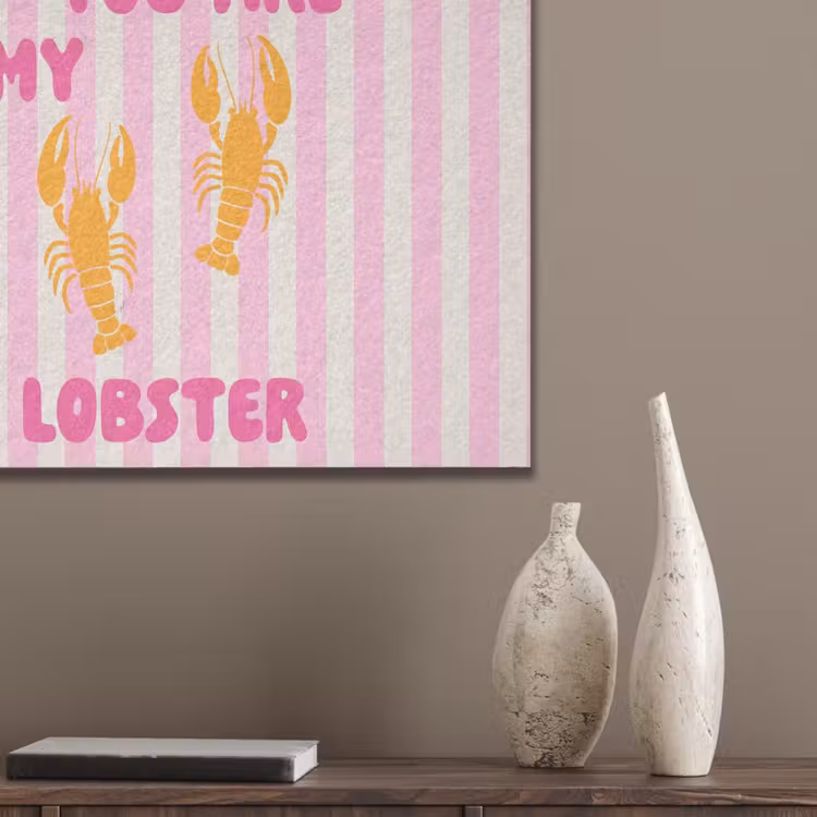 Lobster - Love - Valentijn PET vilt klein -sfeer6_closeup