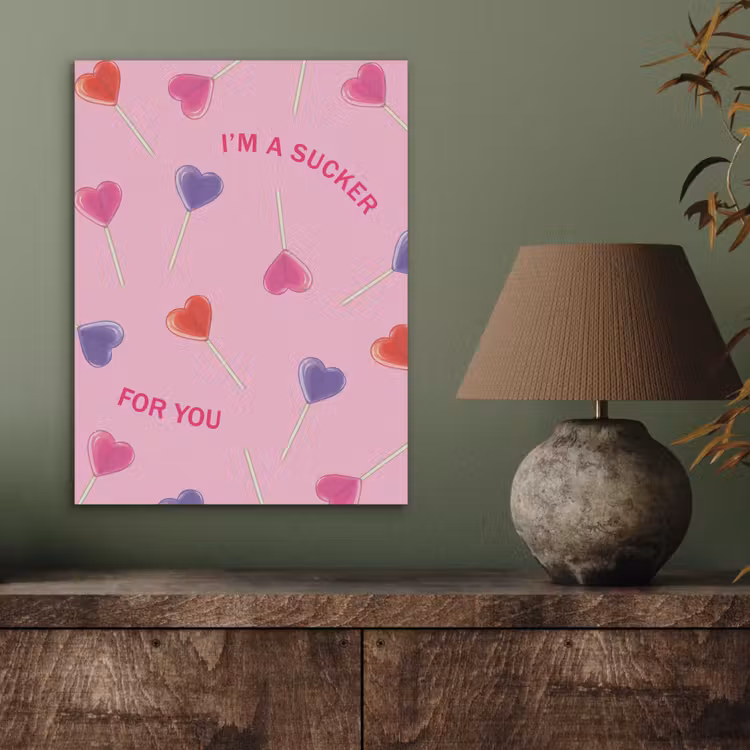 Lolly - Valentijn - Illustratie - Snoep PET vilt klein -sfeer2