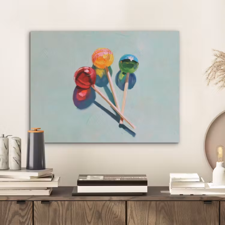Lollys - Schaduw - Drie - Blauw PET vilt klein -sfeer1