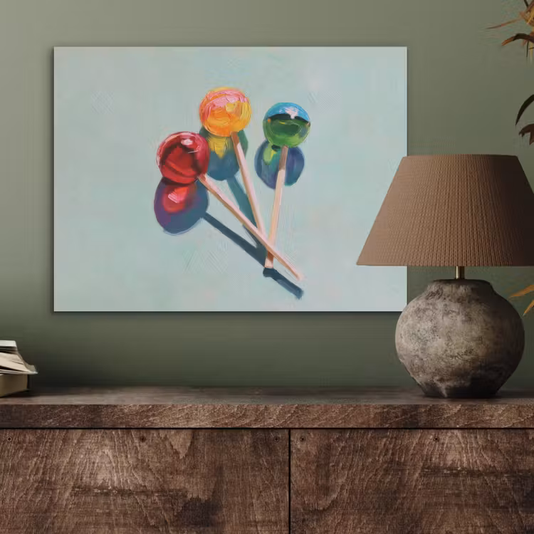 Lollys - Schaduw - Drie - Blauw PET vilt klein -sfeer2