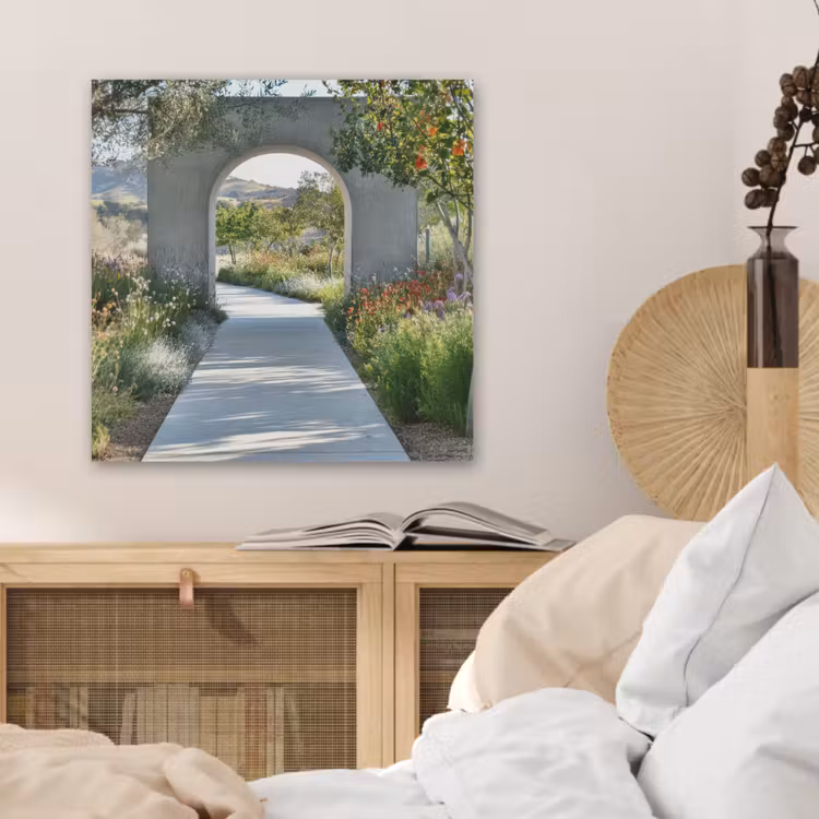Doorkijk - Pad - Beton - Landschap PET vilt klein -sfeer3