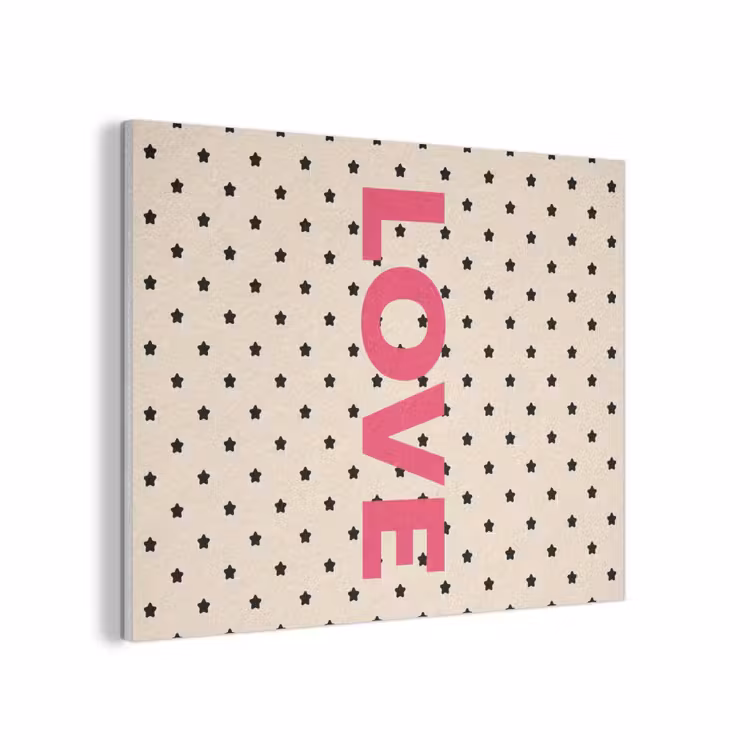 Love - Stippen - Roze PET vilt klein -3d
