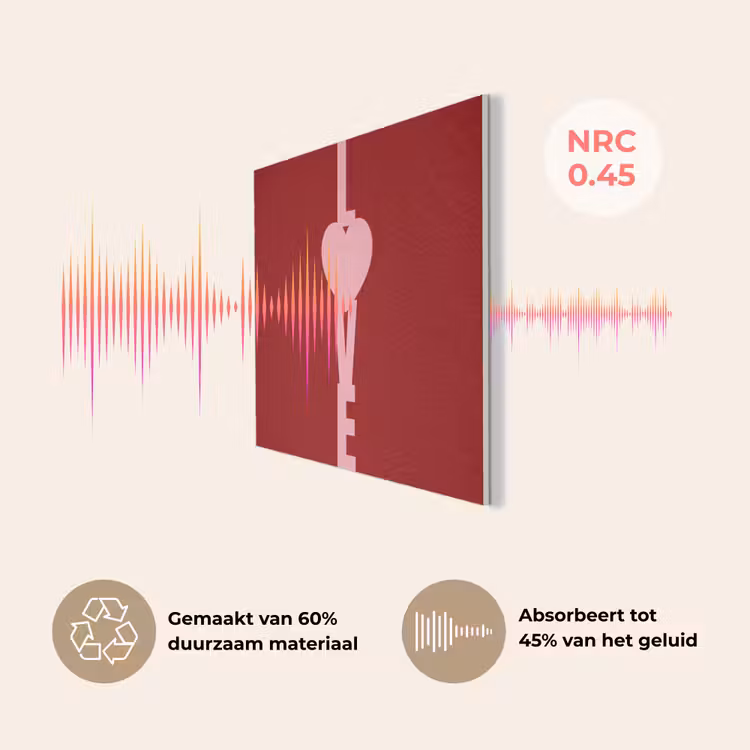 Love - Hart - Rood PET vilt klein -USP_NL