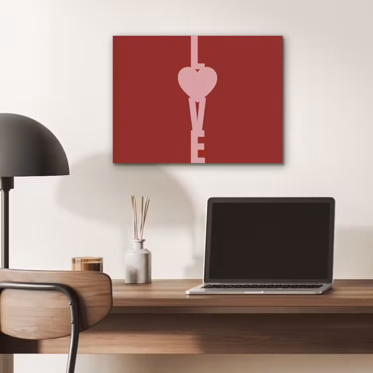 Love - Rood - Blokletters PET vilt klein -sfeer5