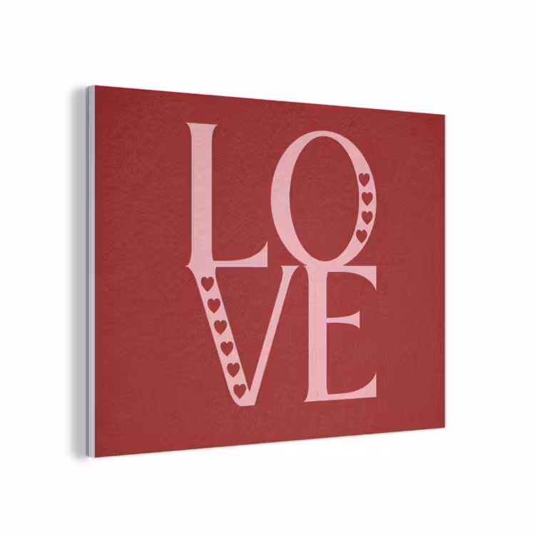 Love - Rood - Hatjes PET vilt klein -3d
