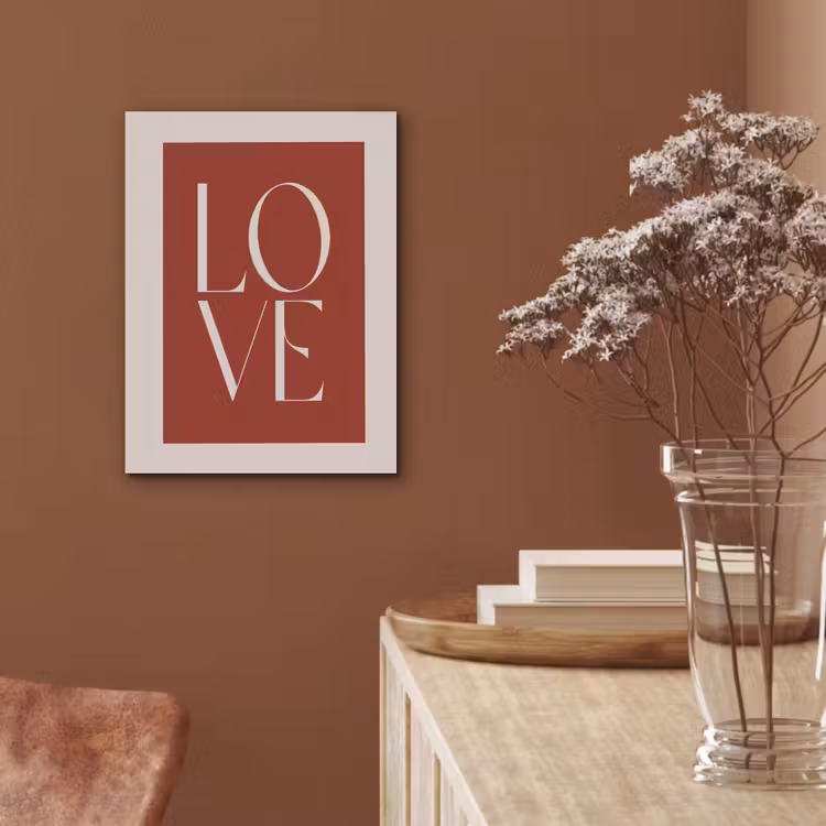 Love - Rood - Minimalistisch PET vilt klein -sfeer4
