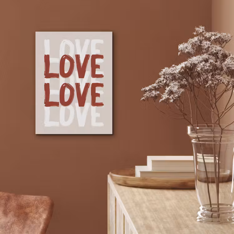 Love - Rood - Tekst PET vilt klein -sfeer4