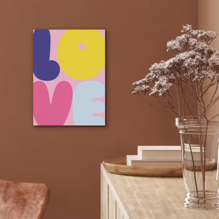 Love - Valentijn - Kleurrijk PET vilt klein -sfeer4