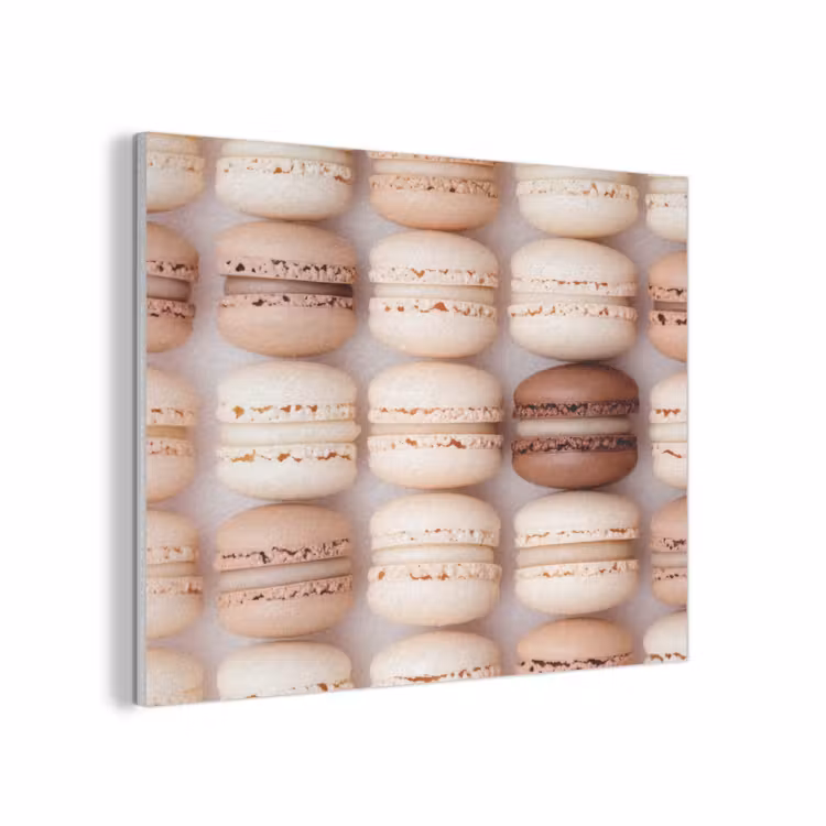 Macarons - Beige - Bruin PET vilt klein -3d