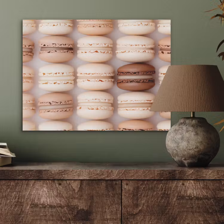 Macarons - Beige - Bruin PET vilt klein -sfeer2