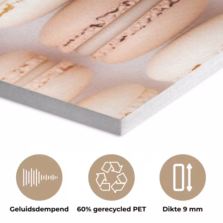 Macarons - Beige - Bruin PET vilt klein -closeup_NL