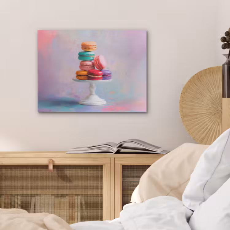 Macarons - Schaal - Pastel - Kleurrijk PET vilt klein -sfeer3