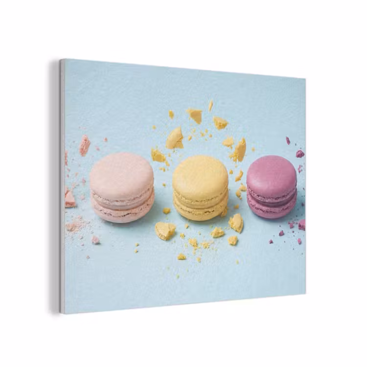 Macarons - Kleurrijk - Pastel PET vilt klein -3d