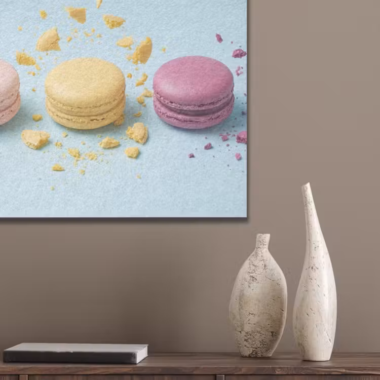 Macarons - Kleurrijk - Pastel PET vilt klein -sfeer6_closeup