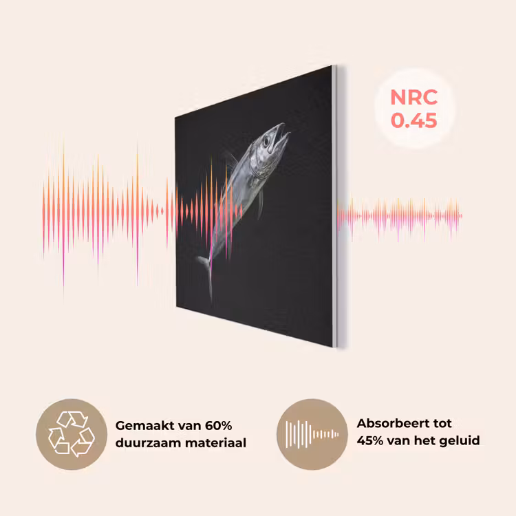 Makreel - Vis - Zwart PET vilt klein -USP_NL