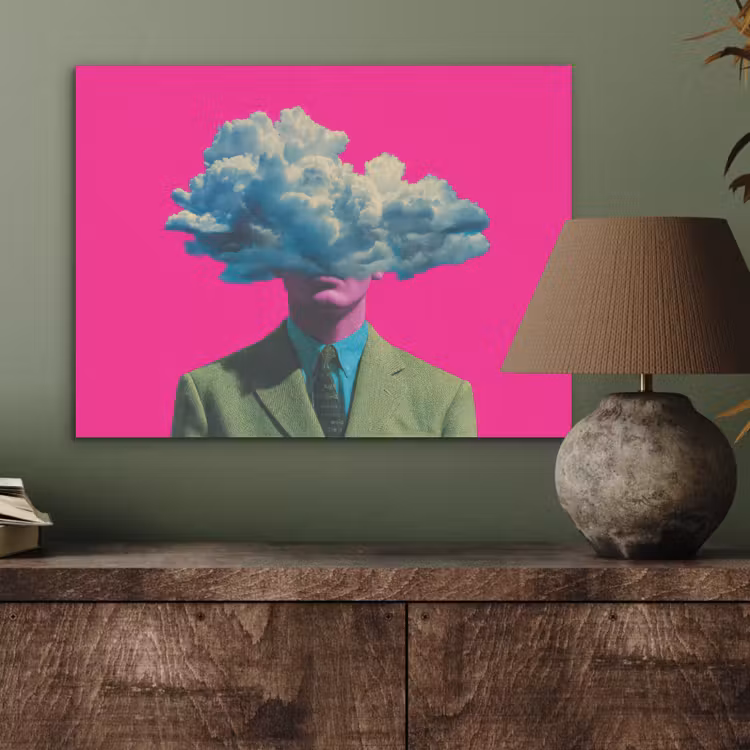 Man - Pak - Wolk - Roze PET vilt klein -sfeer2