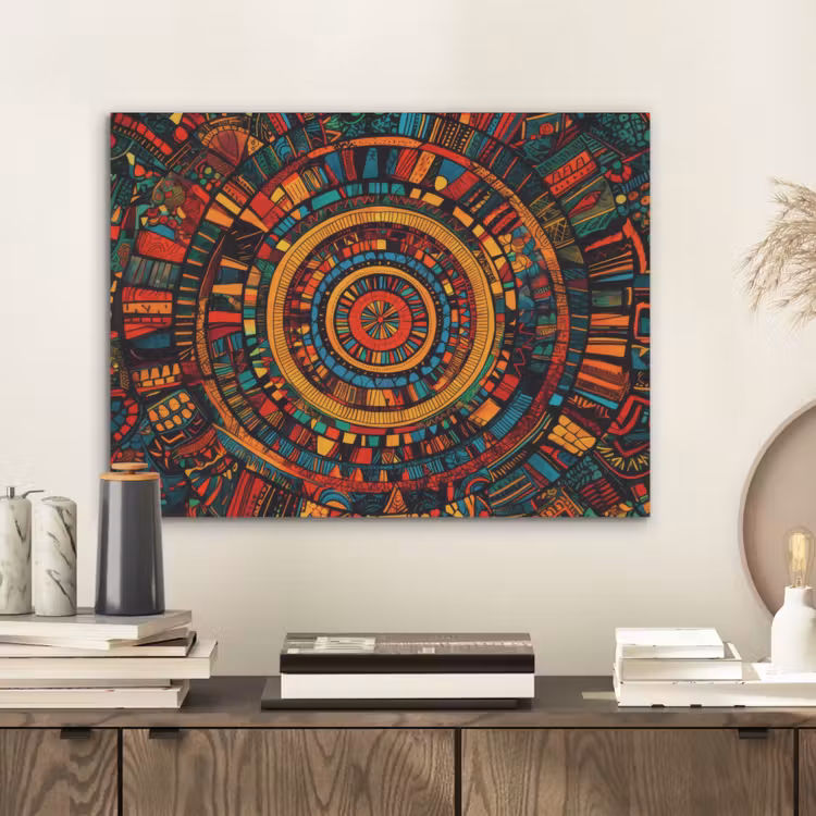 Mandala - Cirkels - Patronen PET vilt klein -sfeer1