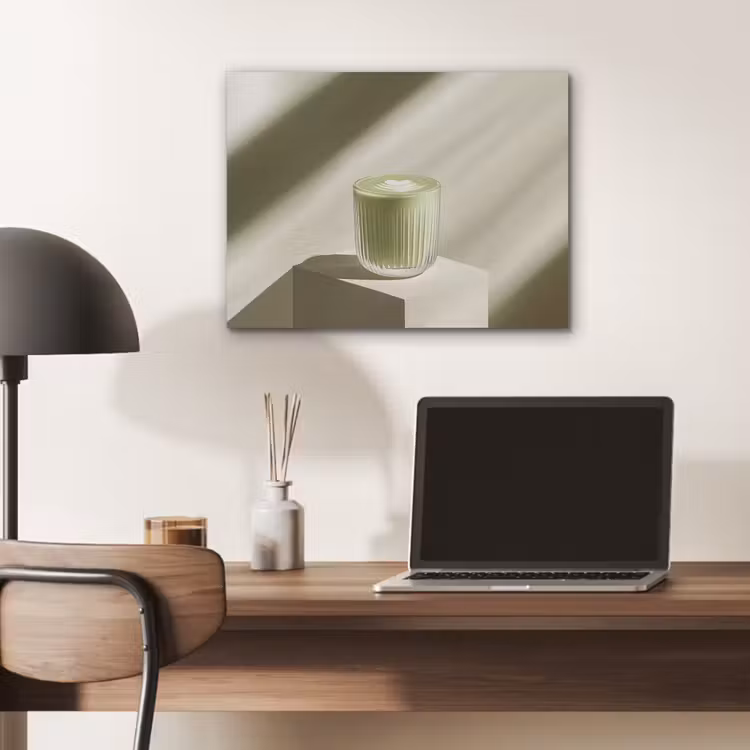 Matcha - Glas - Groen - Minimalistisch PET vilt klein -sfeer5