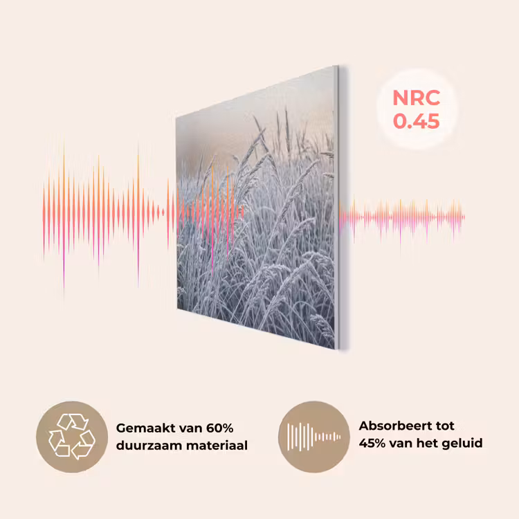 Rijp - Gras - Kristallen - Winter - Minimalistisch PET vilt klein -USP_NL
