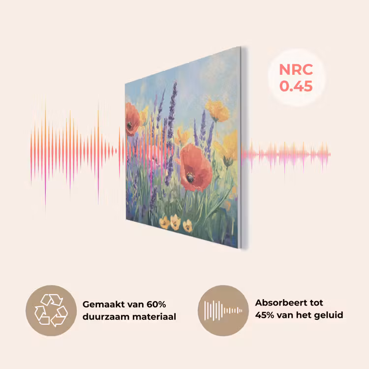 Weide - Bloemen - Kleurrijk PET vilt klein -USP_NL