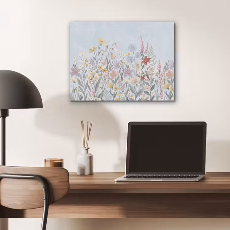 Weidebloemen - Illustratie - Kleurrijk PET vilt klein -sfeer5