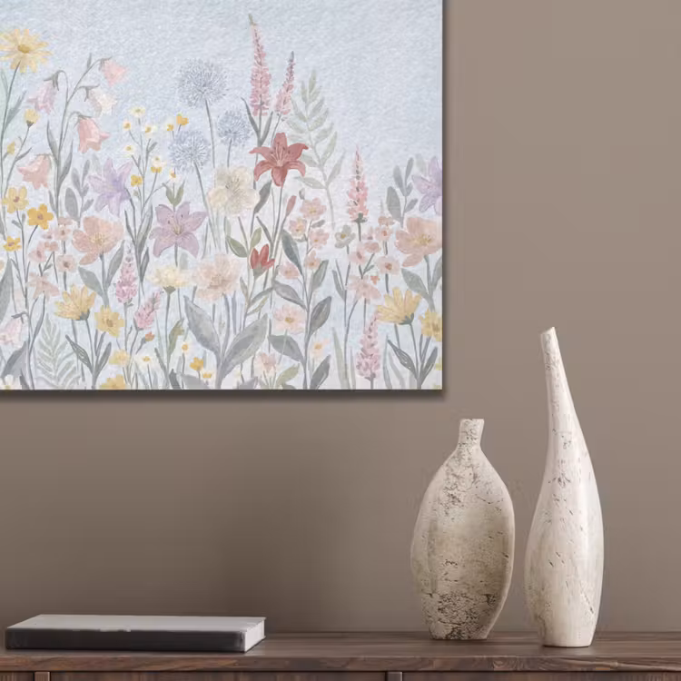 Weidebloemen - Illustratie - Kleurrijk PET vilt klein -sfeer6_closeup