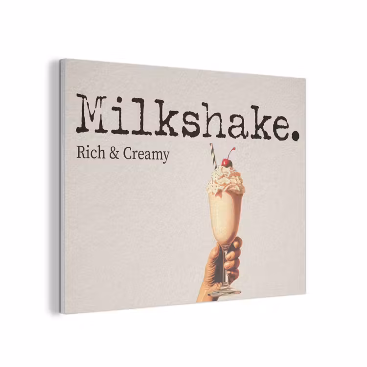 Milkshake - Kers - Rietje PET vilt klein -3d