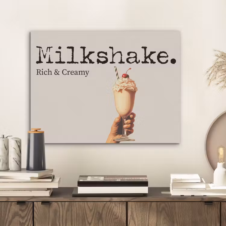 Milkshake - Kers - Rietje PET vilt klein -sfeer1