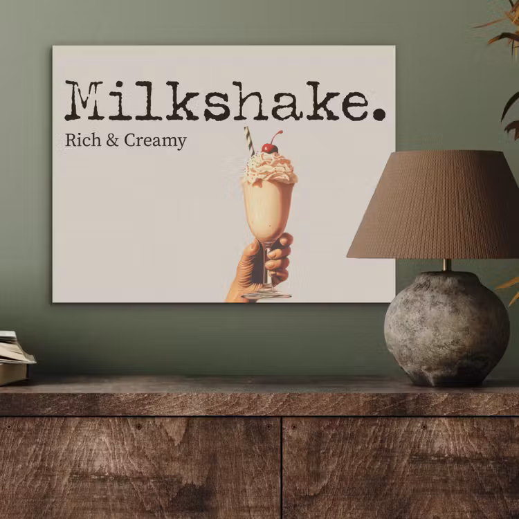 Milkshake - Kers - Rietje PET vilt klein -sfeer2