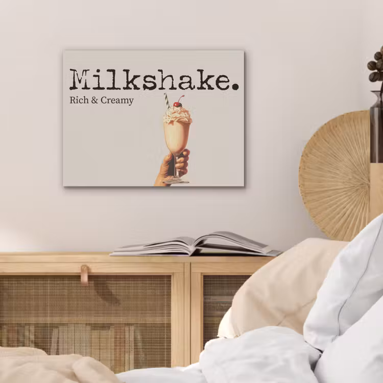 Milkshake - Kers - Rietje PET vilt klein -sfeer3