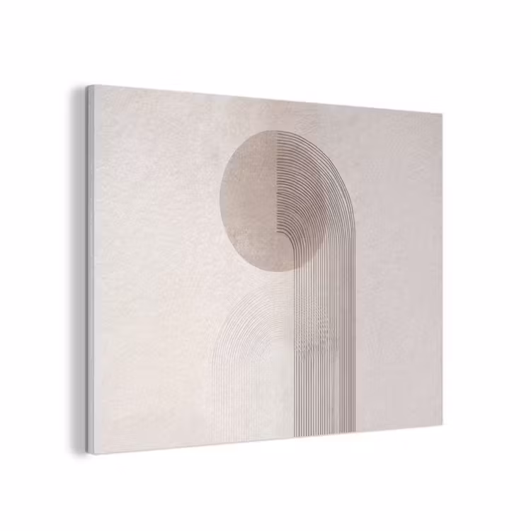 Minimalistisch - Cirkel - Lichtgrijs PET vilt klein -3d