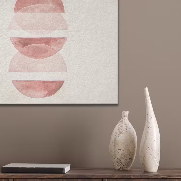 Minimalistisch - Cirkels - Roze PET vilt klein -sfeer6_closeup