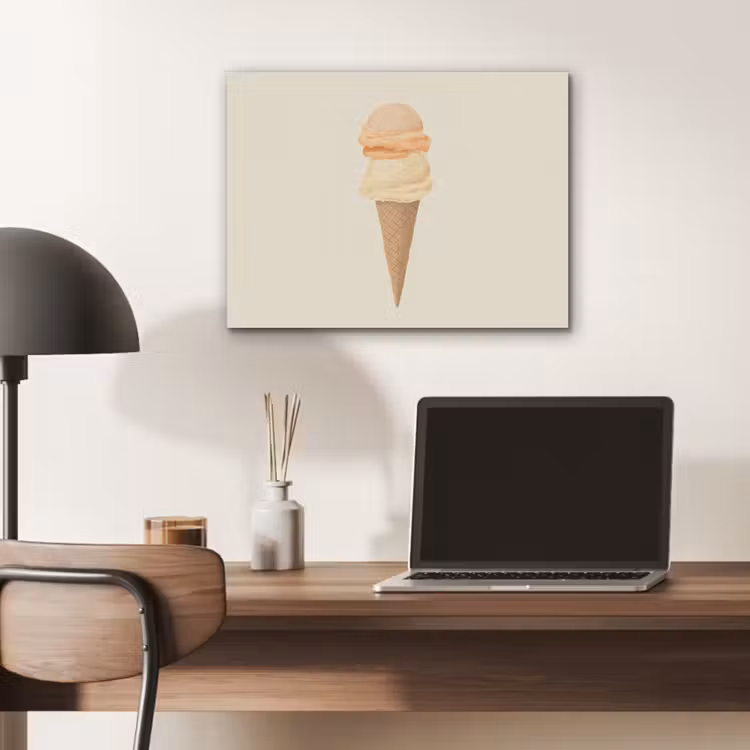 Minimalistisch - Schepijs - Hoorntje - Beige PET vilt klein -sfeer5
